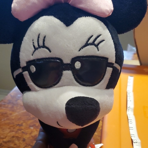 Disney Minnie Mouse Stuffed Animal - Black, Pink, Orange - Picture 8 of 9